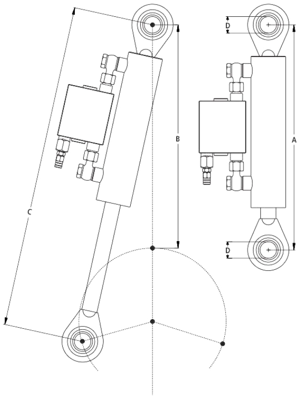 PLOUGH TURNING CYLINDER